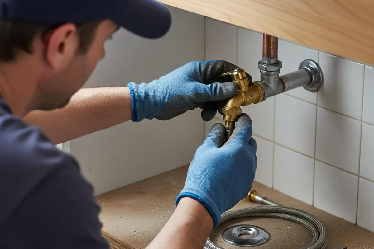 Shutoff valve and fitting work during Repiping in Anderson